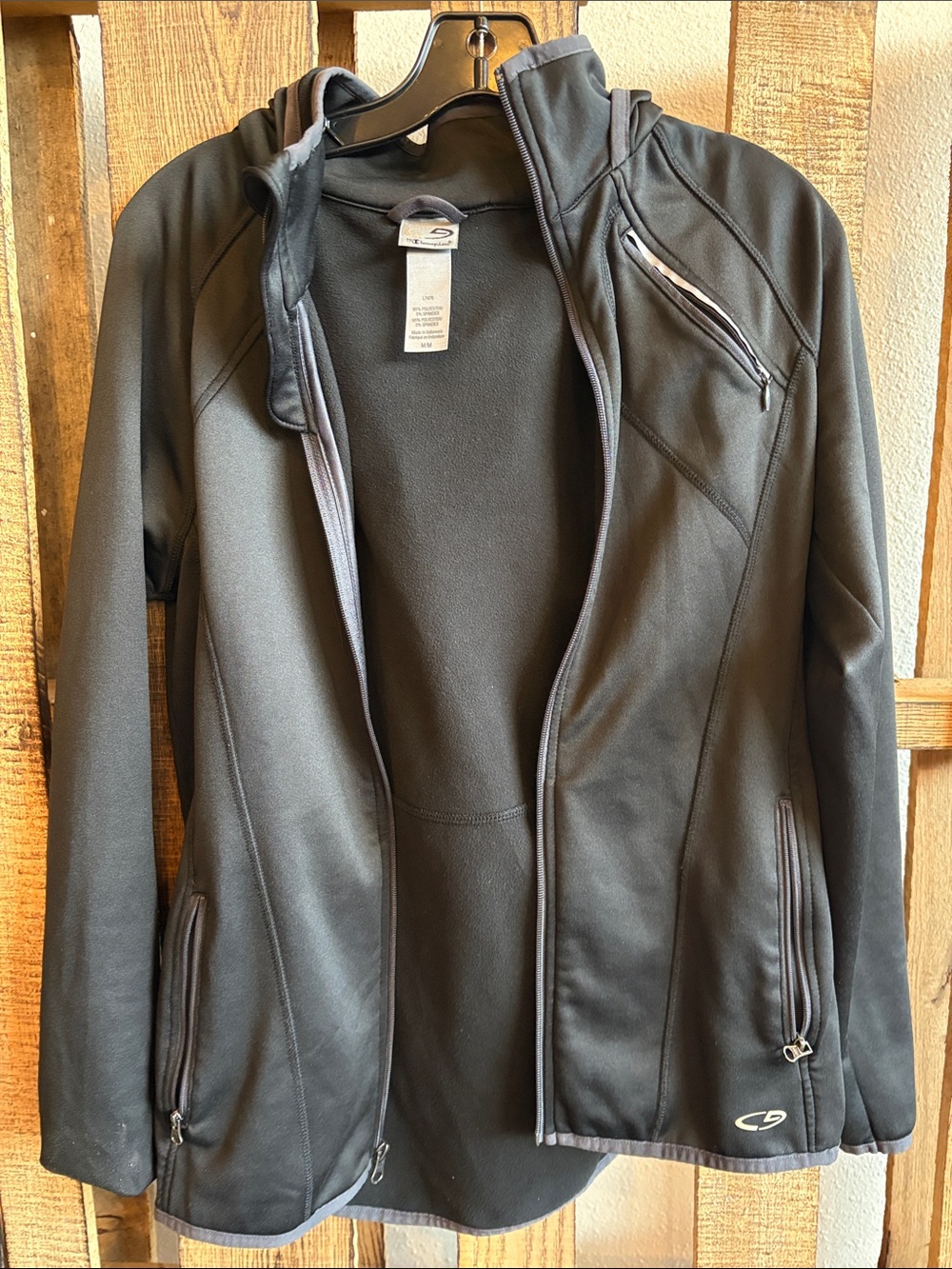 C9 by Champion Women's Black Hooded Utility Softshell Jacket